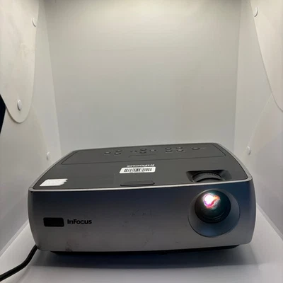 InFocus IN24+ W240 DLP Projector Tested Working 427 Lamp Hrs Home Theater - Image 1 of 4