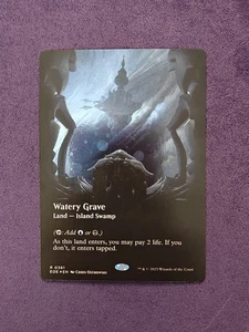Watery Grave (Borderless) (Galaxy Foil) Edge of Eternities Foil MTG Magic quasi nuovo - Foto 1 di 2
