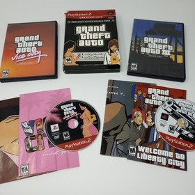 Grand Theft Auto Double Pack (Playstation 2) PS2 Discs, Cases, Maps, & Manuals