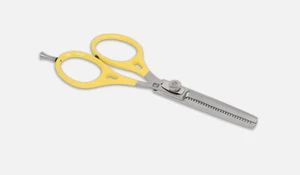 Loon Ergo Prime Curved Shears w/ Precision Peg Yellow - Picture 1 of 1