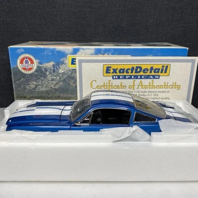 Exact Detail 1966 Shelby GT350 Sapphire Blue 1/18 Scale - Image 1 of 4