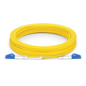 Allen Tel Products, Inc. 10M LC To LC Duplex yellow Fibre Optic Patch FOP-SM9-LC - Afbeelding 1 van 2