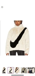 Nike Swoosh Imitación Piel Cremallera Chaqueta XS - Imagen 1 de 6