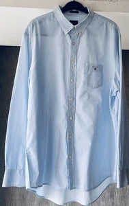 Gant 3XL "The Broadcloth Stripe" powder blue & white pin striped shirt - Picture 1 of 11