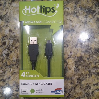 4 ft Micro USB Fast Charging Cable Cord For Samsung Android Phone Charger more - Image 1 of 4