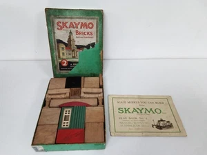Skaymo Building Bricks Construction Set 2 Railway System Rare Vintage+ Plan Book - Picture 1 of 22