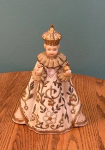 Pre Owned Vintage Stunning Lefton Porcelain Infant Of Prague Figurine KW718LN - Picture 1 of 6