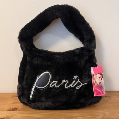 Bolso Baguette Paris Hilton Piel Sintética Forever Piel Negro Nuevo con Etiquetas Foto 1 de 4
