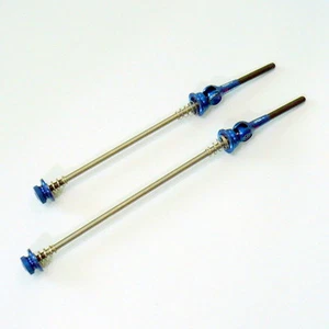 gobike88 MR. CONTROL QR-SPOT Titanium Carbon Skewers, QR, MTB, Blue, A92 - Picture 1 of 2