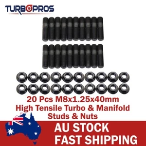Kit de pernos de alta resistencia de 20 piezas M8x1,25x40 mm para colector y turbo - Imagen 1 de 5