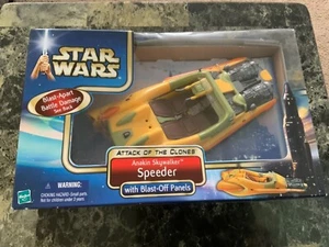HASBRO STAR WARS ATTACK OF THE CLONES ANAKIN SKYWALKER SPEEDER *** "BRANDNEU" - Bild 1 von 10
