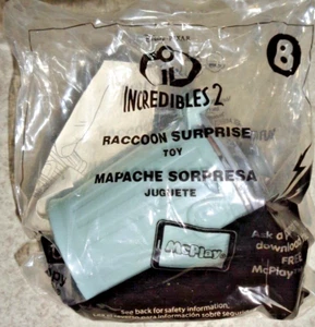 Neu in Verpackung 2018 McDonalds Happy Meal Spielzeug Unglaubliche 2 #8 Waschbär Überraschung ** - Bild 1 von 2