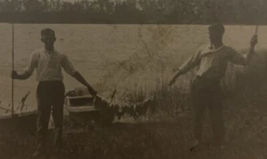 RPPC Horace Ezekiel Woodward Early 20tg Century Ky Fish Stringer, Boats - Bild 1 von 7