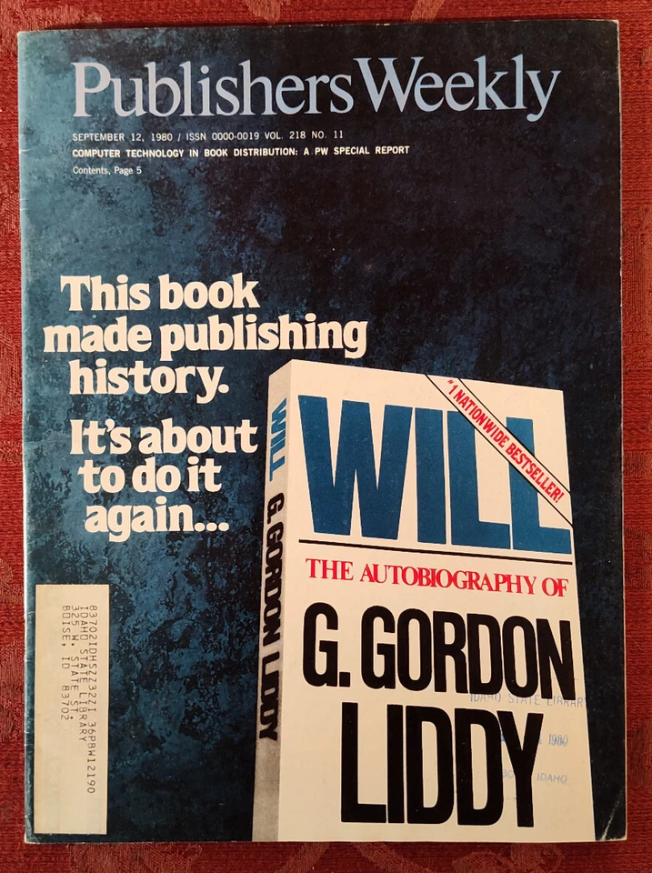 Rare PUBLISHERS WEEKLY September 12 1980 Susan Isaacs Computer Book Distribution - Image 1 of 1