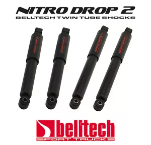 63-72 Chevy/GMC C10 Nitro Drop 2 Front/Rear Shocks for 4/5 Drop Belltech - Foto 1 di 1
