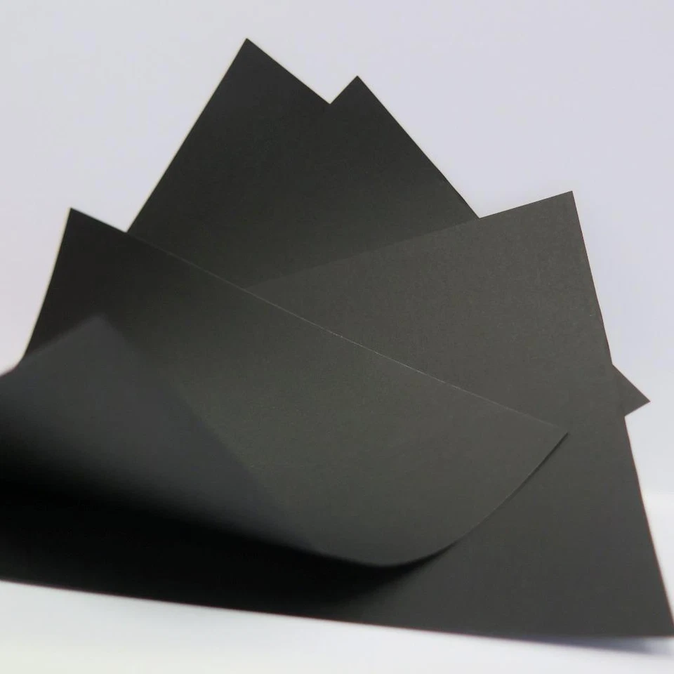 JACKDAW EXPRESS LTD Black Vellum NOT Transluscent 200gsm Paper in Sizes A4 A5 or A6