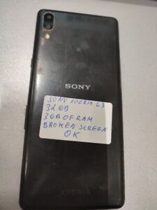 Sony Xperia L3 Android Smartphone 32GB Black BROKEN SCREEN WORKING For parts