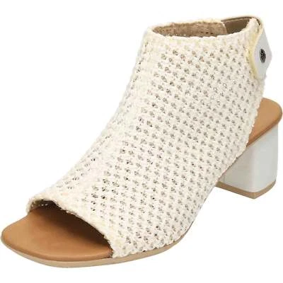 Rieker White Ankle Boot Slingback Open Toe Sandals 64772-80 Bridal Shoes Prom - Image 1 of 4