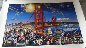 Melanie Taylor Kent, Golden Gate Bridge 50th Anniversary 1987 S/N Print - Picture 1 of 12