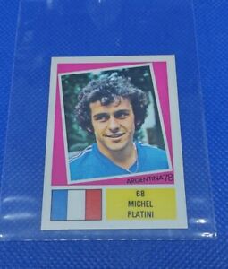 1978 FKS Publishers LTD World Cup Michel Platini Sticker card Argentina Nice