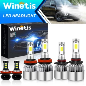 For 2015-2019 Chevy Colorado 6000K White LED Headlight High Low Fog Light Bulbs - Picture 1 of 9