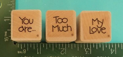 ERES... DEMASIADO MI AMOR diciendo estampillas de goma de Close to My Heart Foto 1 de 2