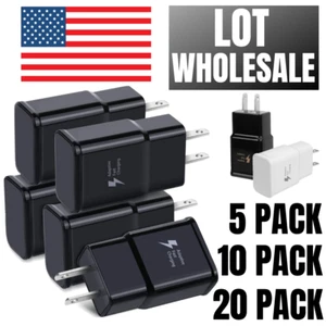 Wholesale For Samsung S20 S22 S10 Adaptive Fast USB Wall Charger Power Adapter - Picture 1 of 9
