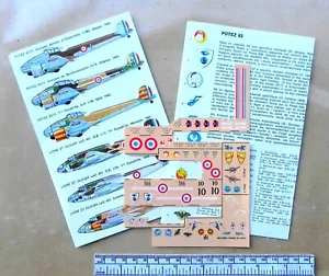 Sheet Of Parts Of Transfer Esci - Potez 63 & Leo 45 - Scale / Ladder 1:72 - Picture 1 of 6