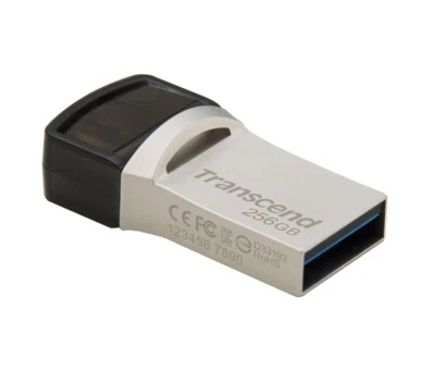 256GB Transcend JetFlash 890 Dual USB Flash Drive USB3.1 USB Type-C Connectors - Image 1 of 4