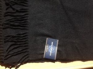 Brand New Club Room Scarf, Cashmere Scarf - 100% cashmere -black