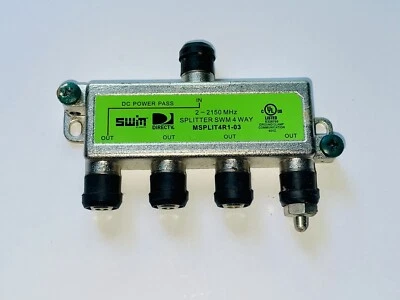 DIRECTV 4-Way SWIM SPLITTER 2-2150MHz MSPLIT4R1-03 - Image 1 of 4