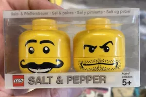 Vintage Lego Salt and Pepper Shaker Yellow Block Heads 2006  4493792 Rare - Picture 1 of 4