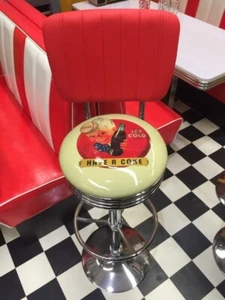 NEW Coca Cola Boy Stool with red back - Picture 1 of 16
