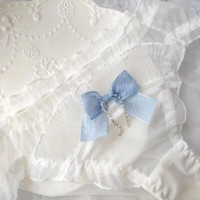Women's Clear Underwear Frilly Panties Mesh Breathable Chiffon Knickers Briefs - Image 1 of 4
