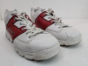 Reebok UK Flag White / Red Classic Men's Shoes Size 13 Chunky Leather Retro Y2K - Picture 1 of 14