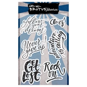 Brutus Monroe Clear Acrylic Stamps Rock on u6548 - Picture 1 of 1