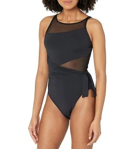 Bleu Rod Beattie 299776 Don't Mesh with Me High Neck, Mio Black, 10 - Picture 1 of 2