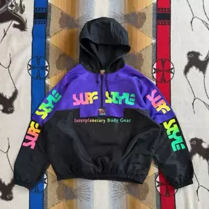 Vintage 90s Surf Style Interplanetary Body Gear Pullover Windbreaker Size XL - Picture 1 of 11