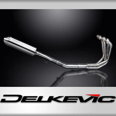 Silenciador de escape completo Suzuki GSX650 Katana 650 07-16 4-1 13" tri-ovalado de acero inoxidable Foto 1 de 4