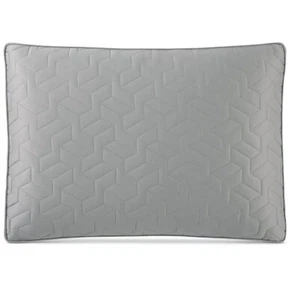Hotel Collection Cubist KING Quilted Sham Gray New 20x36 Inches - Picture 1 of 4