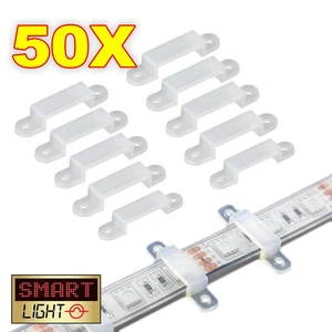 50 x LED Strip Clamps / Fixing Brackets / Mounting Clips for IP67/IP68 10mm-12mm - Picture 1 of 2
