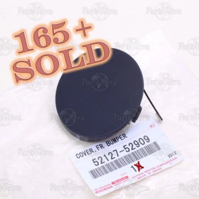 Genuino OEM 07-2008 Toyota Yaris parachoques delantero gancho de remolque tapa de ojo cubierta 52127-52909 Foto 1 de 4