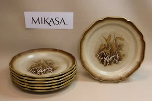 Mikasa Whole Wheat Granola ~ Set of 7 Dinner Plates - Picture 1 of 5