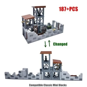 WW2 Military Construction Building Blocks Barracks Army Base - Picture 1 of 7