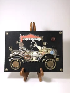 Vintage Hans Wolfgang Schmidt Mixed Media 1916 Chevy signiert 10 x 7 "Baby Grant" - Bild 1 von 8