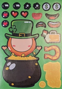 Crea un folletto fortunato! Adesivi giorno San Patrizio! Giorno di Santa Patty! - Foto 1 di 3