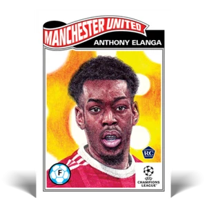2022 TOPPS UCL LIVING SET #432 ANTHONY ELANGA (RC) - MANCHESTER UNITED - Picture 1 of 2