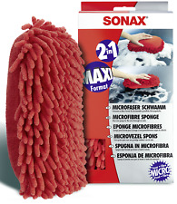 Produktbild - SONAX Microfaser Schwamm 2 in1 MAXI Format Auto Pflege Reinigungs Schwamm groß