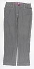 lina Womens Grey Polka Dot Cotton Trousers Size 18 L31 in Regular