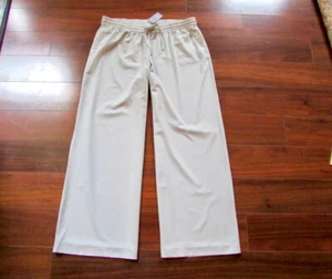 LANE BRYANT ~ NWT! 14 16 ~ Dove Gray Wide Leg PULL-ON Drawwstring Comfort Pants - Picture 1 of 4